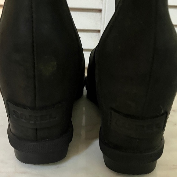 Sorel Black LeatherAnkle Boots - Picture 3 of 9